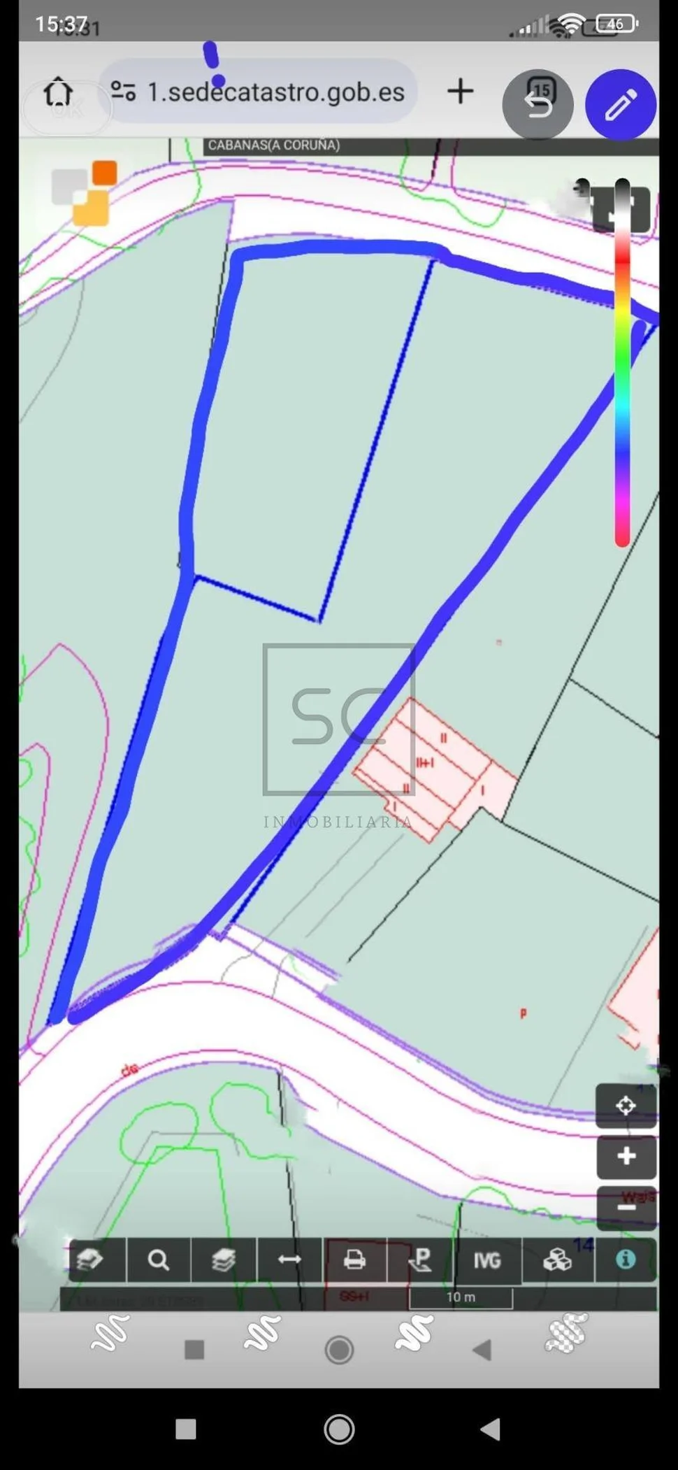 Finca edificable cabañas