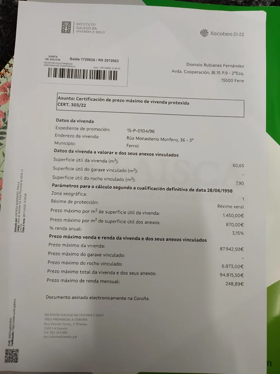 Fantástica Vpo en Portanova Ferrol