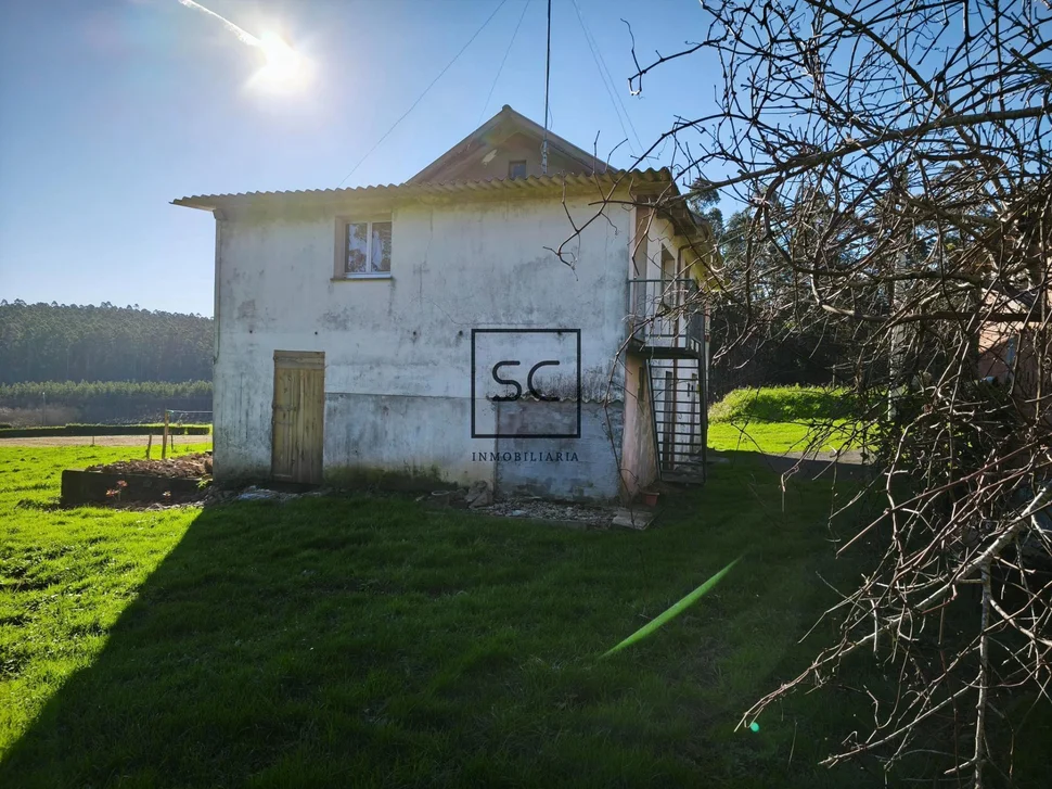 Casa de piedra con garaje y finca en cerdido