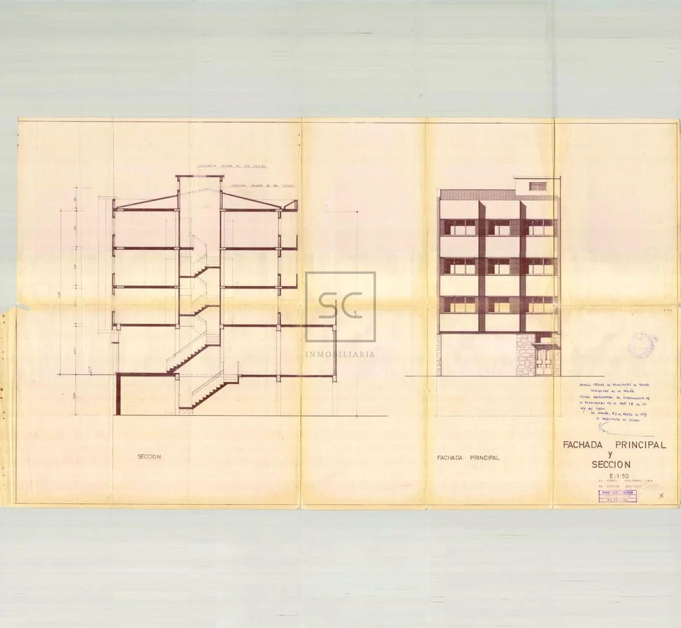 Edificio con local comercial en as pontes