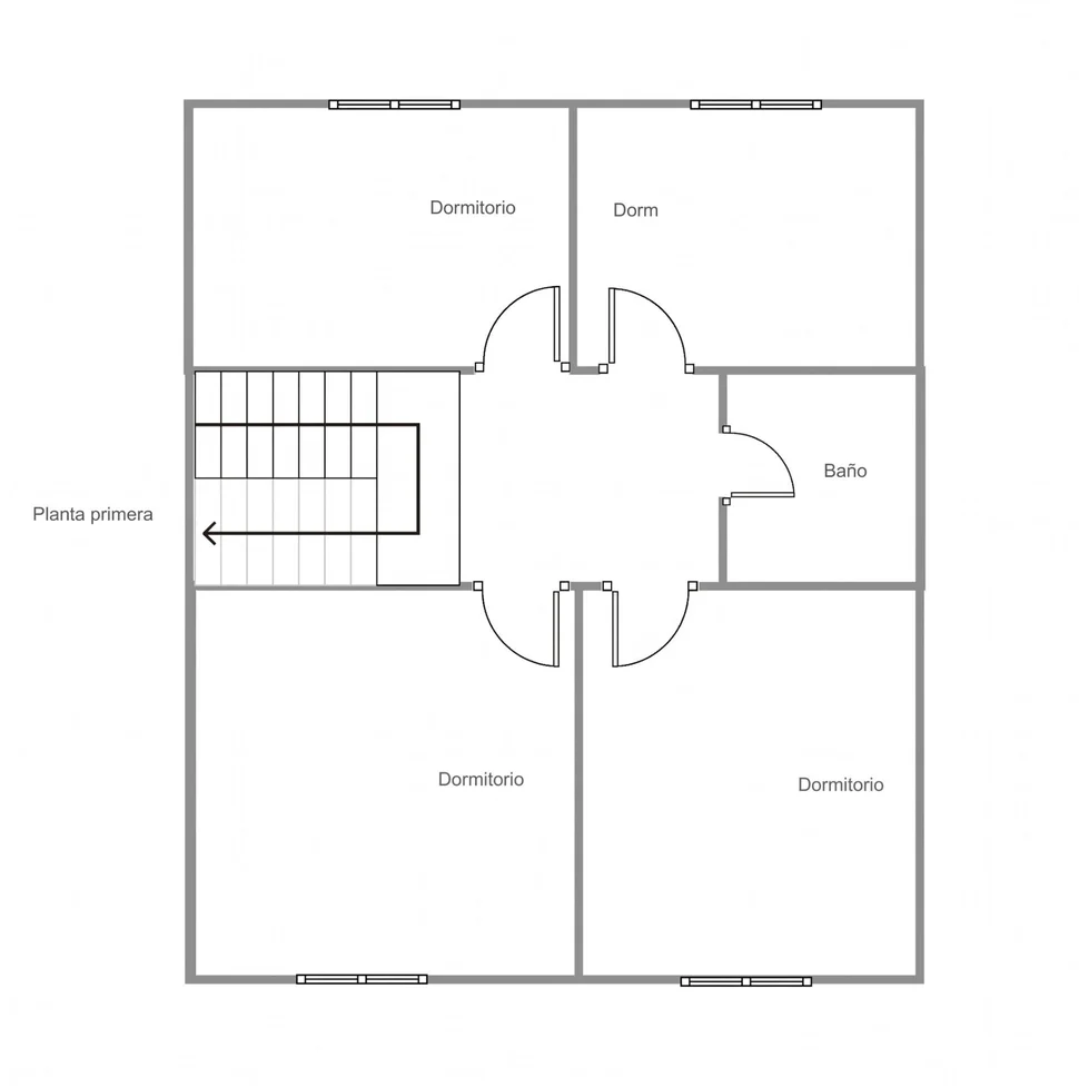 Casa adosada en el centro de Ares con terraza y vistas parciales al mar