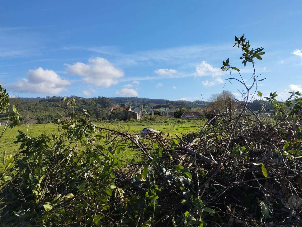 Casa para rehabilitar y gran finca en san román, cedeira