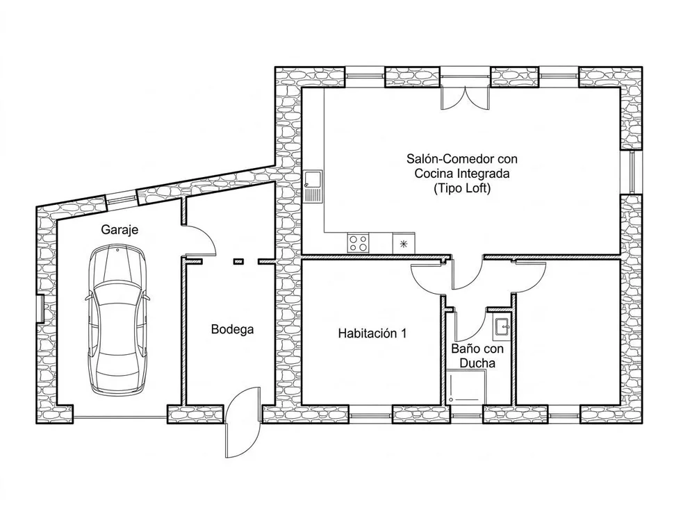 Casa para rehabilitar en Cabañas.