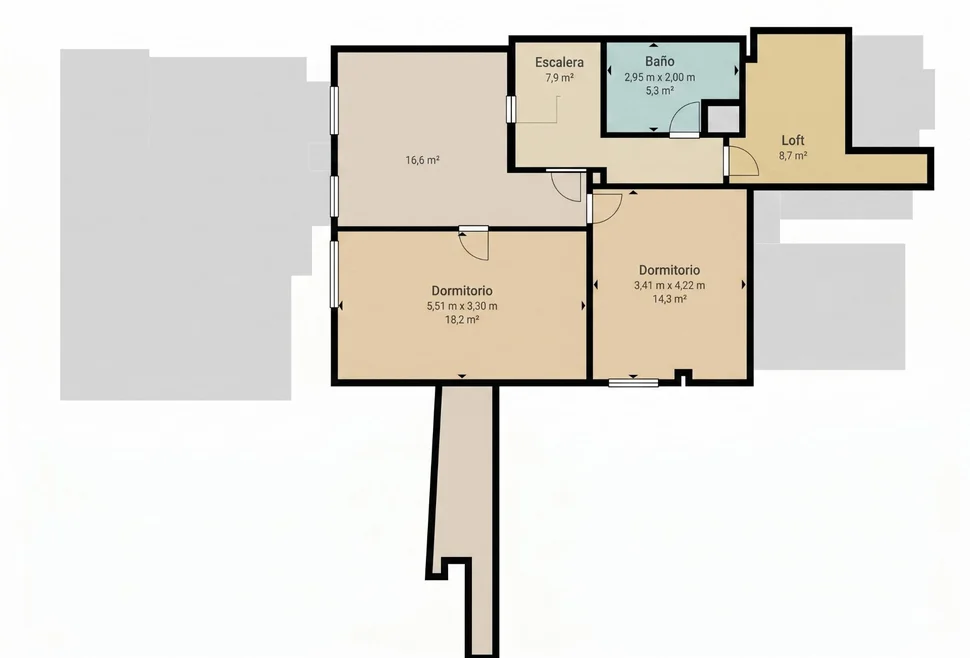 Chalet adosado con finca en neda