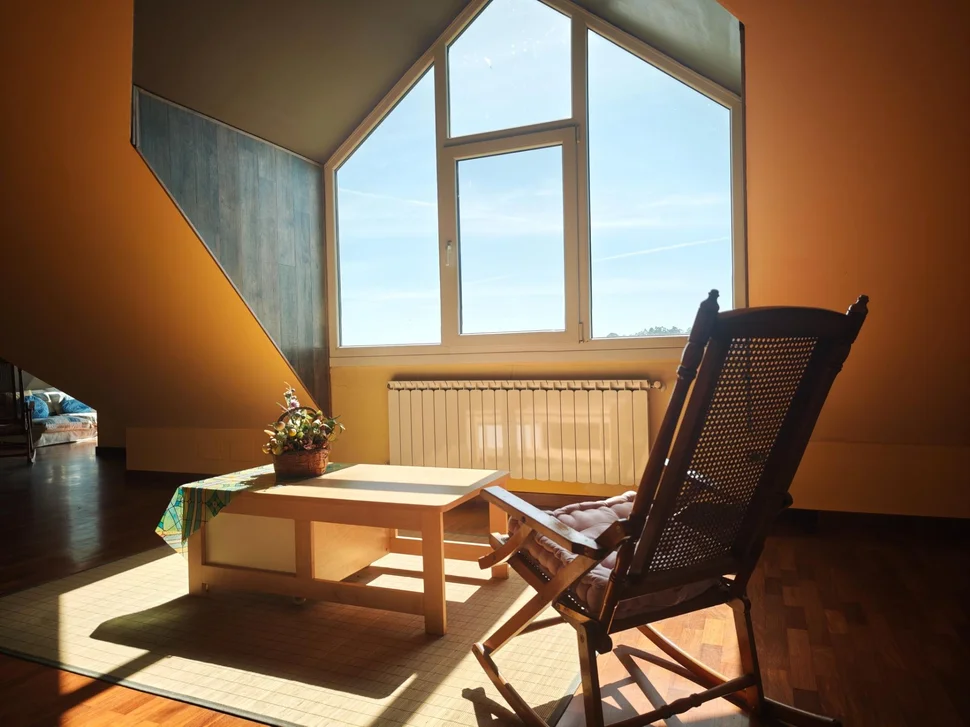 Casa de piedra con vistas a las ría en Vilarmaior