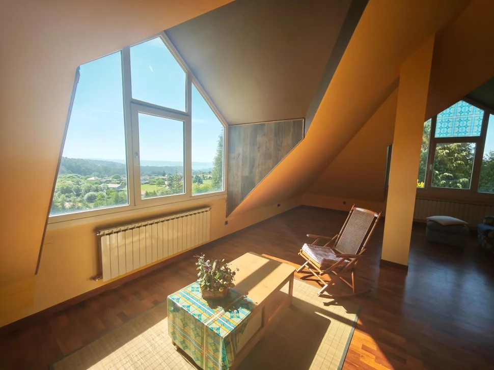 Casa de piedra con vistas a las ría en Vilarmaior