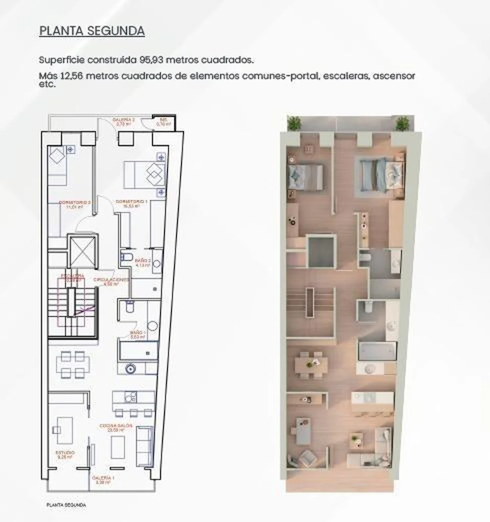 Edificio de nueva construcción con ascensor en Ferrol-Vello