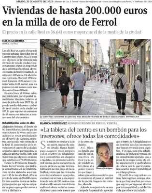 Actualidad del sector inmobiliario en Ferrol.