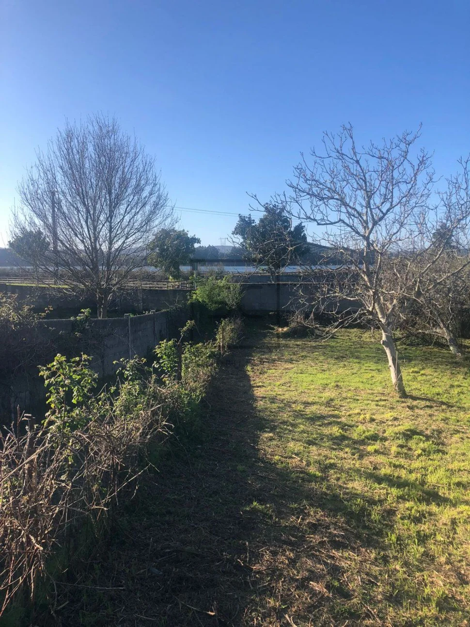 Adosado con espectacular finca en el centro de neda