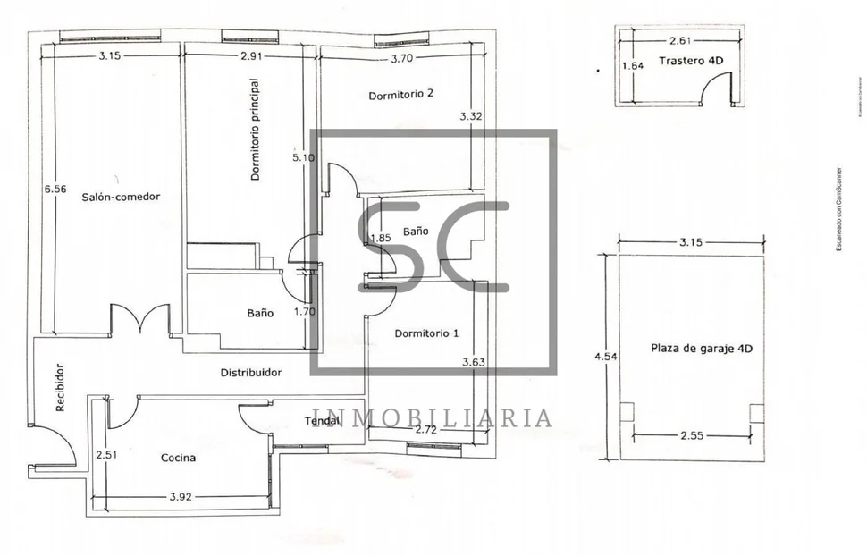Piso amplio con ascensor, garaje y trastero