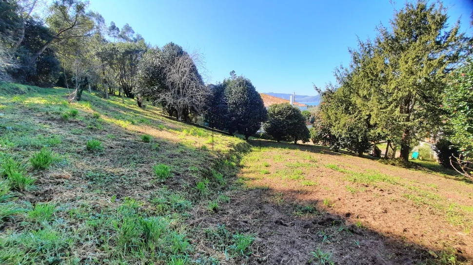 Casa de piedra con edificación auxiliar en cedeira