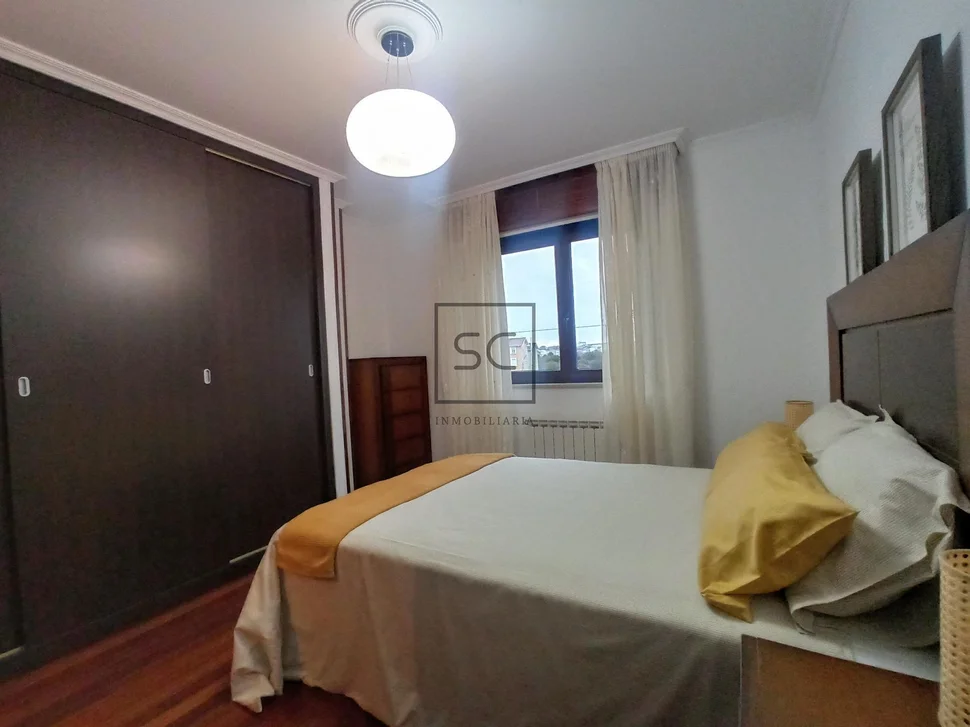 Piso amueblado con ascensor y garaje en narón