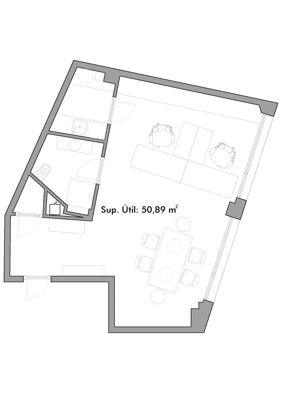 Moderna oficina en fene