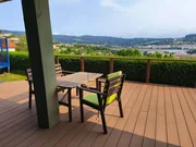 Chalet con piscina en cabañas