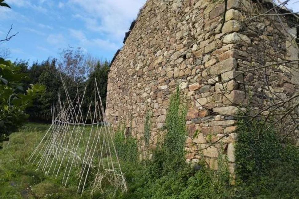 Casa de piedra para rehabilitar con gran finca en Meirás, Valdoviño.