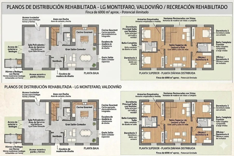 Casa de piedra para rehabilitar con gran finca en Meirás, Valdoviño.